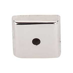 Top Knobs [M2019] Solid Bronze Cabinet Knob Backplate - Aspen Series - Polished Nickel Finish - 7/8" Sq.