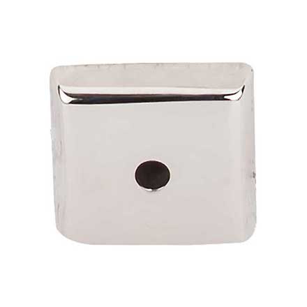 Top Knobs [M2019] Solid Bronze Cabinet Knob Backplate - Aspen II Series - Polished Nickel Finish - 7/8" Sq.
