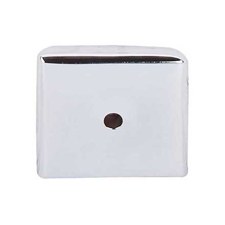 Top Knobs [M2021] Solid Bronze Cabinet Knob Backplate - Aspen II Series - Polished Chrome Finish - 1 1/4&quot; Sq.