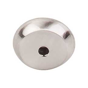 Top Knobs [M2023] Solid Bronze Cabinet Knob Backplate - Aspen Series - Brushed Satin Nickel Finish - 7/8" Dia.
