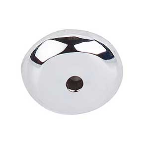 Top Knobs [M2024] Solid Bronze Cabinet Knob Backplate - Aspen Series - Polished Chrome Finish - 7/8" Dia.