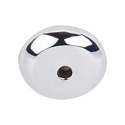 Top Knobs [M2024] Solid Bronze Cabinet Knob Backplate - Aspen II Series - Polished Chrome Finish - 7/8&quot; Dia.
