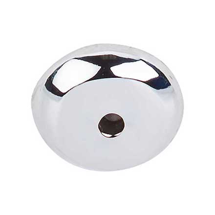 Top Knobs [M2024] Solid Bronze Cabinet Knob Backplate - Aspen II Series - Polished Chrome Finish - 7/8" Dia.
