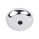 Top Knobs [M2024] Solid Bronze Cabinet Knob Backplate - Aspen II Series - Polished Chrome Finish - 7/8" Dia.