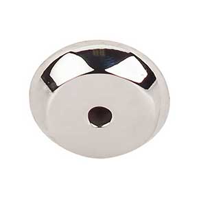 Top Knobs [M2025] Solid Bronze Cabinet Knob Backplate - Aspen Series - Polished Nickel Finish - 7/8" Dia.