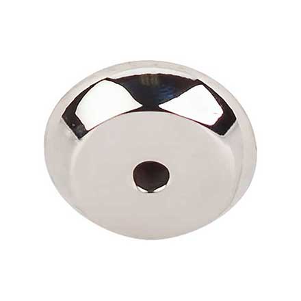 Top Knobs [M2025] Solid Bronze Cabinet Knob Backplate - Aspen II Series - Polished Nickel Finish - 7/8&quot; Dia.