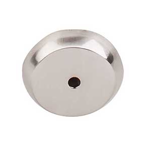 Top Knobs [M2026] Solid Bronze Cabinet Knob Backplate - Aspen II Series - Brushed Satin Nickel Finish -1 1/4" Dia.