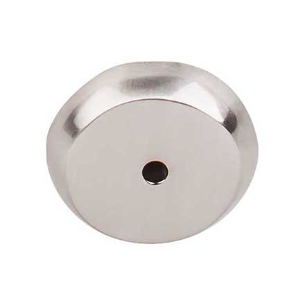 Top Knobs [M2026] Solid Bronze Cabinet Knob Backplate - Aspen II Series - Brushed Satin Nickel Finish -1 1/4" Dia.