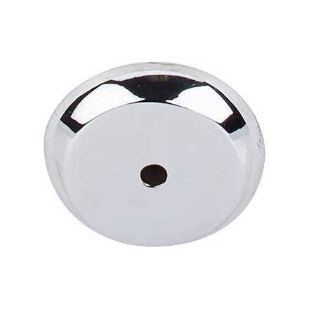 Top Knobs [M2027] Solid Bronze Cabinet Knob Backplate - Aspen II Series - Polished Chrome Finish -1 1/4&quot; Dia.