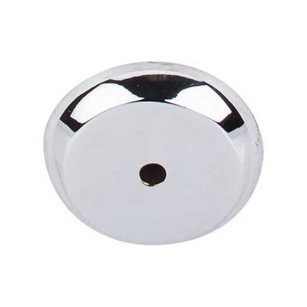 Top Knobs [M2027] Solid Bronze Cabinet Knob Backplate - Aspen II Series - Polished Chrome Finish -1 1/4" Dia.