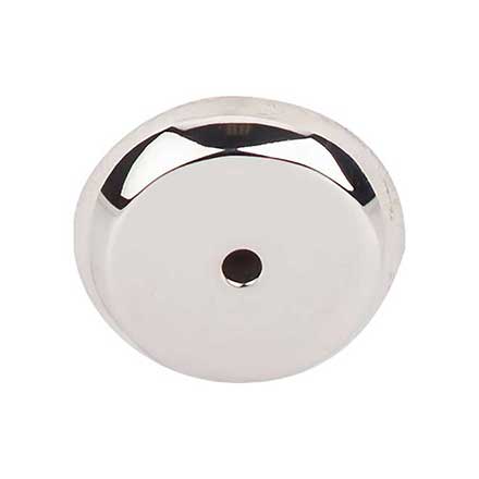 Top Knobs [M2028] Solid Bronze Cabinet Knob Backplate - Aspen II Series - Polished Nickel Finish -1 1/4&quot; Dia.