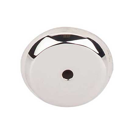 Top Knobs [M2028] Solid Bronze Cabinet Knob Backplate - Aspen II Series - Polished Nickel Finish -1 1/4" Dia.