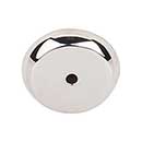 Top Knobs [M2028] Solid Bronze Cabinet Knob Backplate - Aspen II Series - Polished Nickel Finish -1 1/4&quot; Dia.