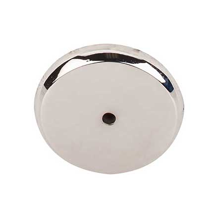Top Knobs [M2031] Solid Bronze Cabinet Knob Backplate - Aspen II Series - Polished Nickel Finish -1 3/4" Dia.