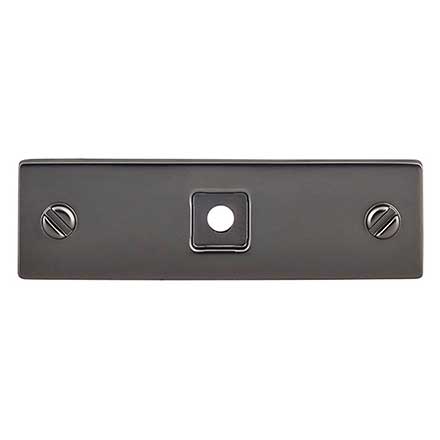 Top Knobs [TK741AG] Die Cast Zinc Cabinet Knob Backplate - Channing Series - Ash Gray Finish - 3" L