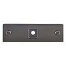 Top Knobs [TK741AG] Die Cast Zinc Cabinet Knob Backplate - Channing Series - Ash Gray Finish - 3" L