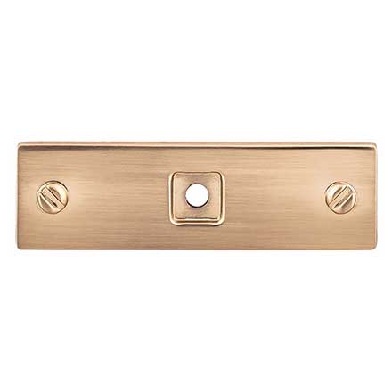 Top Knobs [TK741HB] Die Cast Zinc Cabinet Knob Backplate - Channing Series - Honey Bronze Finish - 3" L