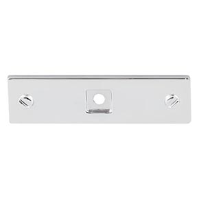 Top Knobs [TK741PC] Die Cast Zinc Cabinet Knob Backplate - Channing Series - Polished Chrome Finish - 3" L