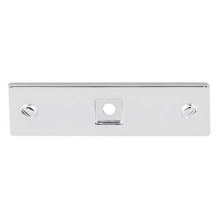Top Knobs [TK741PC] Die Cast Zinc Cabinet Knob Backplate - Channing Series - Polished Chrome Finish - 3" L