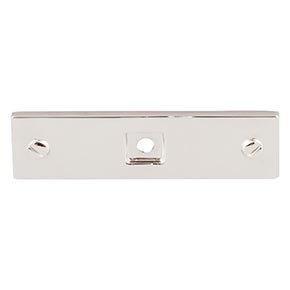 Top Knobs [TK741PN] Die Cast Zinc Cabinet Knob Backplate - Channing Series - Polished Nickel Finish - 3" L