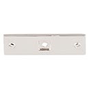 Top Knobs [TK741PN] Die Cast Zinc Cabinet Knob Backplate - Channing Series - Polished Nickel Finish - 3&quot; L