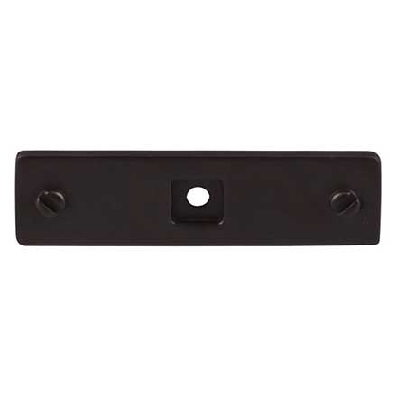 Top Knobs [TK741SAB] Die Cast Zinc Cabinet Knob Backplate - Channing Series - Sable Finish - 3" L