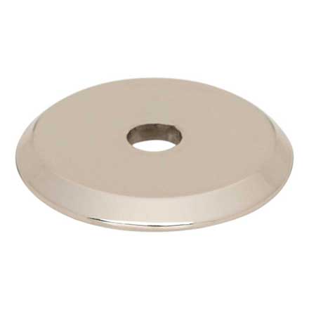 Top Knobs [TK3350PN] Die Cast Zinc Cabinet Knob Backplate - Brockwell Series - Polished Nickel Finish - 1" Dia.