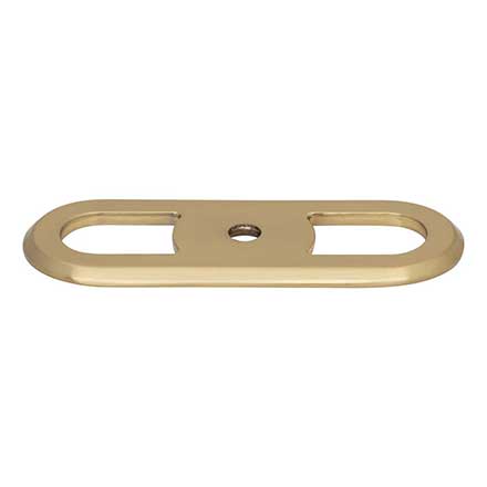 Top Knobs [TK3351HB] Die Cast Zinc Cabinet Knob Backplate - Brockwell Series - Honey Bronze Finish - 2 3/4&quot; L
