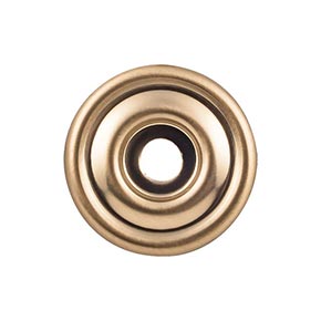 Top Knobs [TK890HB] Die Cast Zinc Cabinet Knob Backplate - Brixton Series - Honey Bronze Finish - 1 3/8" Dia.