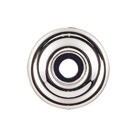 Top Knobs [TK890PN] Die Cast Zinc Cabinet Knob Backplate - Brixton Series - Polished Nickel Finish - 1 3/8" Dia.