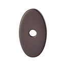 Top Knobs [TK58ORB] Die Cast Zinc Cabinet Knob Backplate - Oval Series - Oil Rubbed Bronze Finish - 1 1/4&quot; L