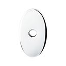 Top Knobs [TK58PC] Die Cast Zinc Cabinet Knob Backplate - Oval Series - Polished Chrome Finish - 1 1/4" L