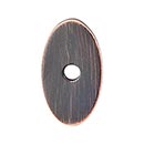 Top Knobs [TK58TB] Die Cast Zinc Cabinet Knob Backplate - Oval Series - Tuscan Bronze Finish - 1 1/4" L