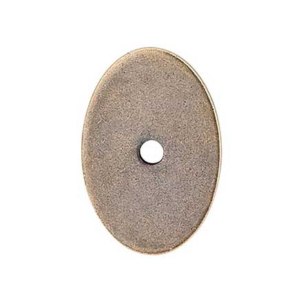 Top Knobs [TK60GBZ] Die Cast Zinc Cabinet Knob Backplate - Oval Series - German Bronze Finish - 1 1/2&quot; L