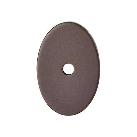 Top Knobs [TK60ORB] Die Cast Zinc Cabinet Knob Backplate - Oval Series - Oil Rubbed Bronze Finish - 1 1/2&quot; L