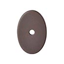 Top Knobs [TK60ORB] Die Cast Zinc Cabinet Knob Backplate - Oval Series - Oil Rubbed Bronze Finish - 1 1/2&quot; L