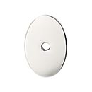 Top Knobs [TK60PN] Die Cast Zinc Cabinet Knob Backplate - Oval Series - Polished Nickel Finish - 1 1/2" L