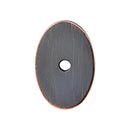 Top Knobs [TK60TB] Die Cast Zinc Cabinet Knob Backplate - Oval Series - Tuscan Bronze Finish - 1 1/2&quot; L