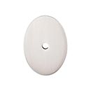 Top Knobs [TK62BSN] Die Cast Zinc Cabinet Knob Backplate - Oval Series - Brushed Satin Nickel Finish - 1 3/4&quot; L