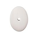 Top Knobs [TK62BSN] Die Cast Zinc Cabinet Knob Backplate - Oval Series - Brushed Satin Nickel Finish - 1 3/4" L