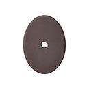 Top Knobs [TK62ORB] Die Cast Zinc Cabinet Knob Backplate - Oval Series - Oil Rubbed Bronze Finish - 1 3/4&quot; L