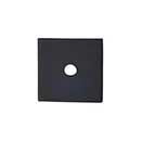 Top Knobs [TK94BLK] Steel Cabinet Knob Backplate - Square Series - Flat Black Finish - 1" Sq.