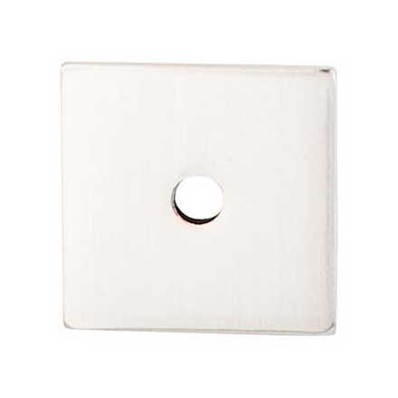 Top Knobs [TK94BSN] Steel Cabinet Knob Backplate - Square Series - Brushed Satin Nickel Finish - 1" Sq.