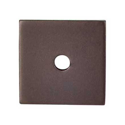 Top Knobs [TK94ORB] Steel Cabinet Knob Backplate - Square Series - Oil Rubbed Bronze Finish - 1&quot; Sq.