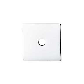 Top Knobs [TK94PC] Steel Cabinet Knob Backplate - Square Series - Polished Chrome Finish - 1" Sq.