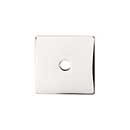 Top Knobs [TK94PN] Steel Cabinet Knob Backplate - Square Series - Polished Nickel Finish - 1" Sq.