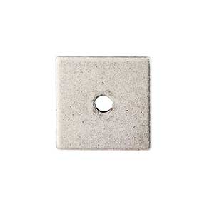 Top Knobs [TK94PTA] Steel Cabinet Knob Backplate - Square Series - Pewter Antique Finish - 1" Sq.