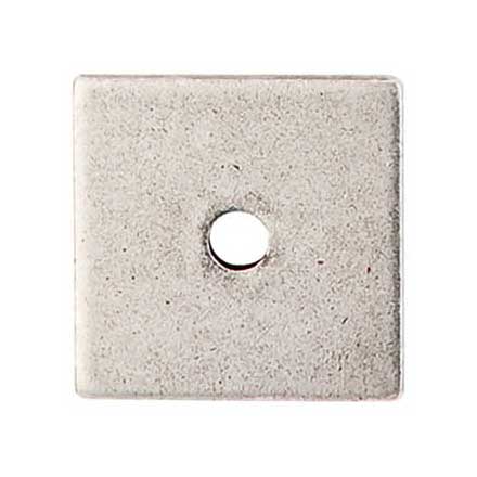 Top Knobs [TK94PTA] Steel Cabinet Knob Backplate - Square Series - Pewter Antique Finish - 1&quot; Sq.