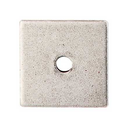 Top Knobs [TK94PTA] Steel Cabinet Knob Backplate - Square Series - Pewter Antique Finish - 1" Sq.