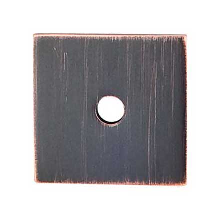 Top Knobs [TK94TB] Steel Cabinet Knob Backplate - Square Series - Tuscan Bronze Finish - 1&quot; Sq.